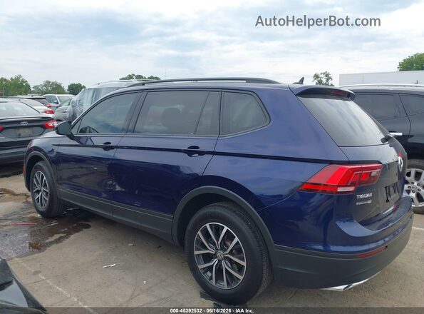 3VV1B7AX6MM082971 2021 VOLKSWAGEN TIGUAN Синий Вид задней части салона