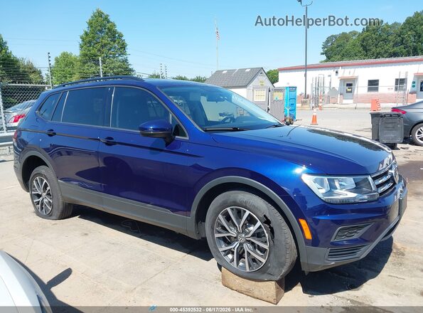 3VV1B7AX6MM082971 2021 VOLKSWAGEN TIGUAN Синий Вид щитка приборов