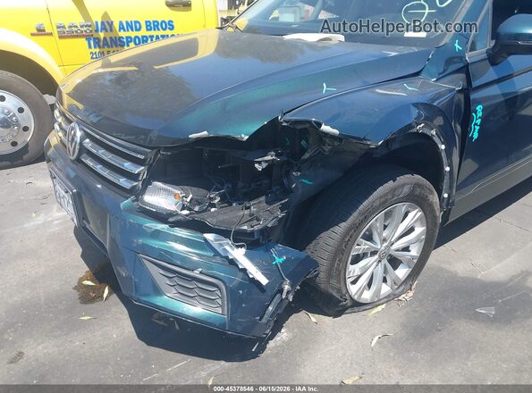 3VV1B7AX8KM083651 2019 VOLKSWAGEN TIGUAN Green წინა ხედი
