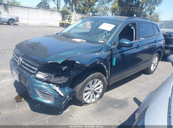 3VV1B7AX8KM083651 2019 VOLKSWAGEN TIGUAN Green წინა მარცხენა ხედი სამი მეოთხედიდან