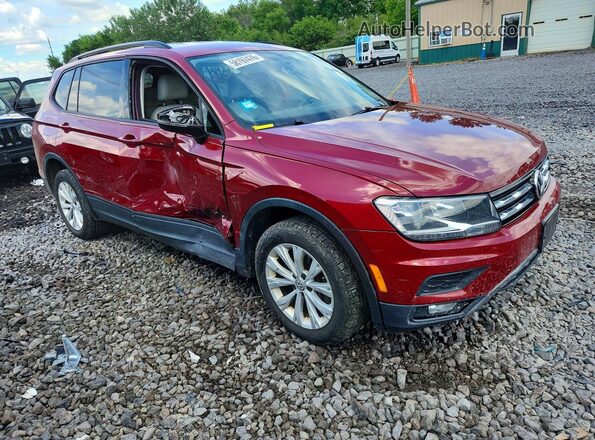 3VV1B7AX9JM037034 2018 VOLKSWAGEN TIGUAN Red Delantero derecho