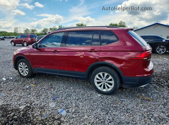 3VV1B7AX9JM037034 2018 VOLKSWAGEN TIGUAN Red Trasero izquierdo