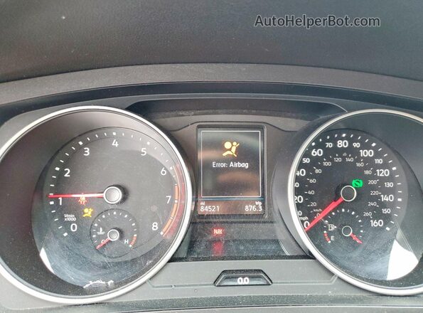 3VV1B7AX9MM045378 2021 VOLKSWAGEN TIGUAN Белый Вид щитка приборов