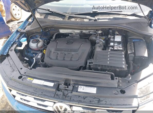3VV2B7AX0JM026444 2018 VOLKSWAGEN TIGUAN Blue უკანა ხედი