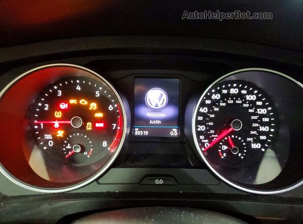 3VV2B7AX0JM220939 2018 VOLKSWAGEN TIGUAN Серый Вид щитка приборов