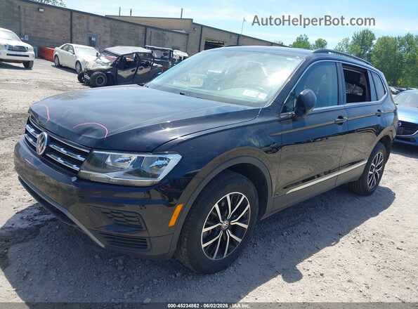 3VV2B7AX0MM047637 2021 VOLKSWAGEN TIGUAN Black Առջևի ձախ երեք քառորդ տեսարան