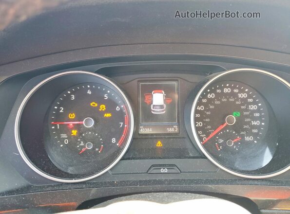 3VV2B7AX1KM006799 2019 VOLKSWAGEN TIGUAN Gray Vista del cuadro de instrumentos