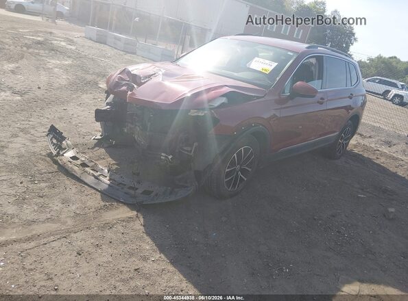 3VV2B7AX1MM133748 2021 VOLKSWAGEN TIGUAN Maroon Front left