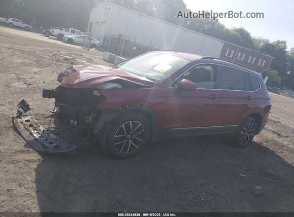 3VV2B7AX1MM133748 2021 VOLKSWAGEN TIGUAN Maroon 
