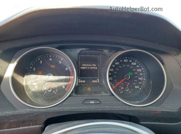 3VV2B7AX2JM170884 2018 VOLKSWAGEN TIGUAN Черный Вид щитка приборов