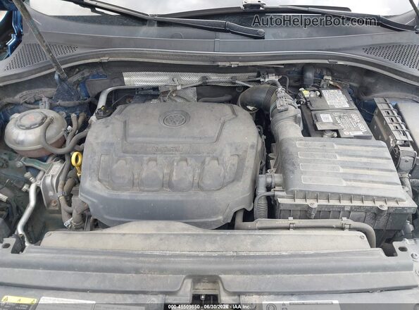 3VV2B7AX3JM221017 2018 VOLKSWAGEN TIGUAN Blue Widok z tyłu