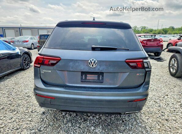 3VV2B7AX3KM077860 2019 VOLKSWAGEN TIGUAN Gray Вид ззаду