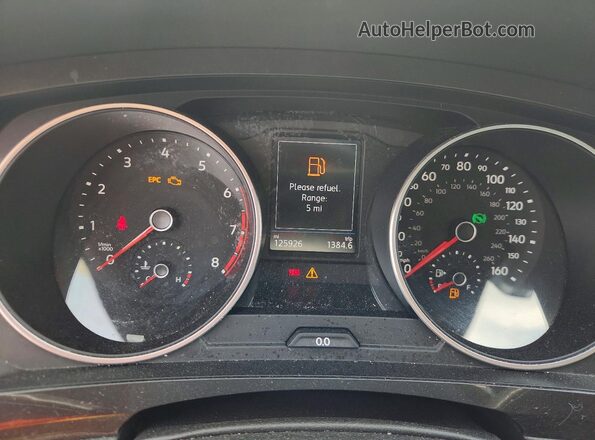 3VV2B7AX3KM077860 2019 VOLKSWAGEN TIGUAN Gray Вид щитка приладів