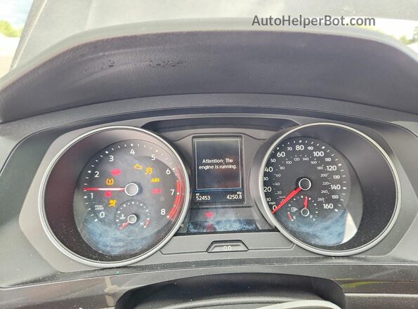 3VV2B7AX3KM098417 2019 VOLKSWAGEN TIGUAN Black Вид щитка приладів