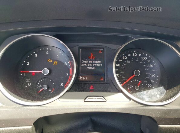 3VV2B7AX3LM071638 2020 VOLKSWAGEN TIGUAN White ხელსაწყოთა პანელის ხედი