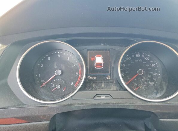 3VV2B7AX3LM104797 2020 VOLKSWAGEN TIGUAN Black Вид щитка приладів