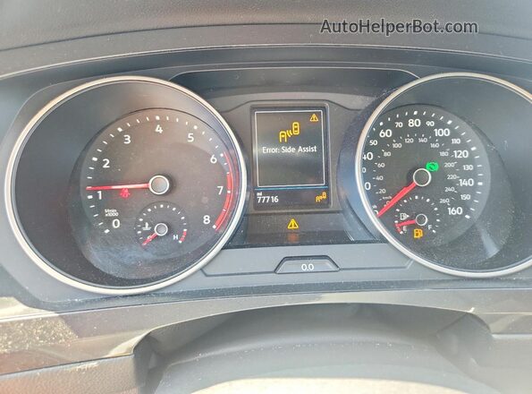 3VV2B7AX3LM174817 2020 VOLKSWAGEN TIGUAN Черный Вид щитка приборов