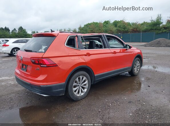 3VV2B7AX4JM167873 2018 VOLKSWAGEN TIGUAN Оранжевый Задняя правая четверть