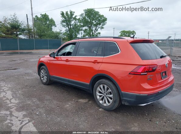 3VV2B7AX4JM167873 2018 VOLKSWAGEN TIGUAN Оранжевый Задняя левая четверть