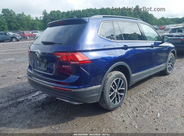 3VV2B7AX4MM099322 2021 VOLKSWAGEN TIGUAN Blue უკანა მარჯვენა