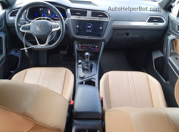 3VV2B7AX4NM039395 2022 VOLKSWAGEN TIGUAN Blue წინა პანელის ხედი