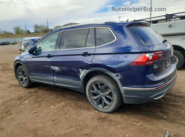 3VV2B7AX4NM039395 2022 VOLKSWAGEN TIGUAN Blue უკანა მარცხენა