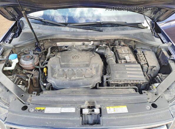 3VV2B7AX4NM039395 2022 VOLKSWAGEN TIGUAN Blue უკანა სალონის ხედი