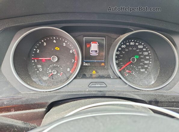 3VV2B7AX5KM010080 2019 VOLKSWAGEN TIGUAN Gray Սարքավորումների վահանակի տեսք
