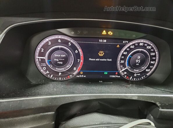 3VV2B7AX5KM058680 2019 VOLKSWAGEN TIGUAN Silver Սարքավորումների վահանակի տեսք