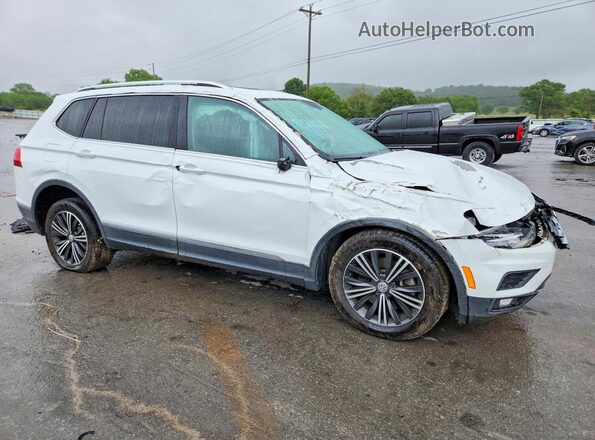 3VV2B7AX5KM086673 2019 VOLKSWAGEN TIGUAN Белый Передняя правая четверть