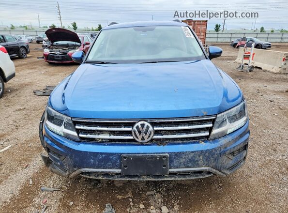 3VV2B7AX5KM100510 2019 VOLKSWAGEN TIGUAN Blue Widok z przodu