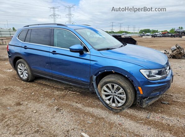 3VV2B7AX5KM100510 2019 VOLKSWAGEN TIGUAN Blue Przód prawy