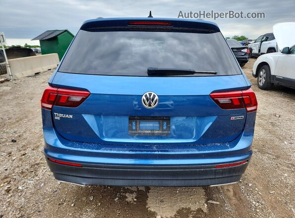 3VV2B7AX5KM100510 2019 VOLKSWAGEN TIGUAN Blue Widok z tyłu