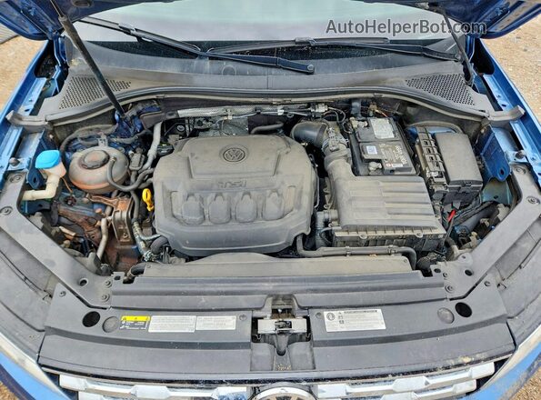 3VV2B7AX5KM100510 2019 VOLKSWAGEN TIGUAN Blue Widok wnętrza z tyłu