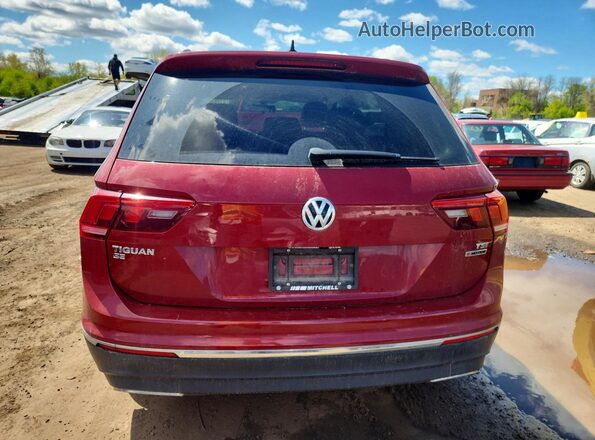 3VV2B7AX6JM068035 2018 VOLKSWAGEN TIGUAN Burgundy 
