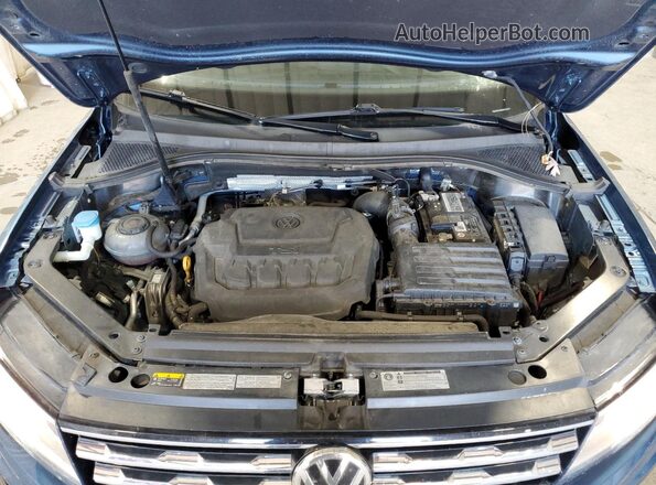 3VV2B7AX6KM132298 2019 VOLKSWAGEN TIGUAN Blue Շարժիչի բաժամունքի տեսք