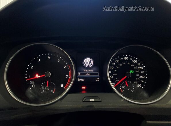 3VV2B7AX6KM132298 2019 VOLKSWAGEN TIGUAN Blue Սարքավորումների վահանակի տեսք