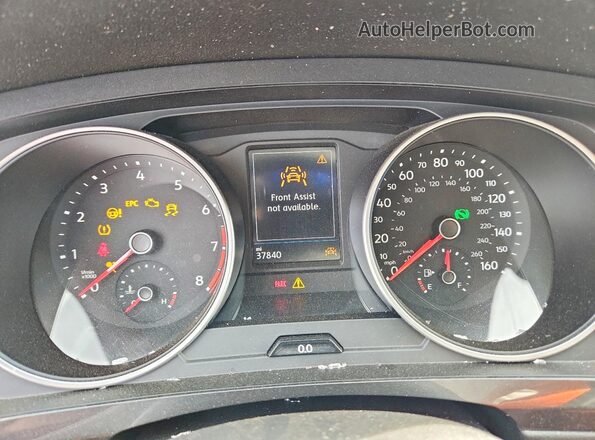 3VV2B7AX6MM052714 2021 VOLKSWAGEN TIGUAN Black Вид щитка приладів