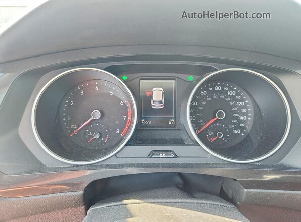 3VV2B7AX6MM157138 2021 VOLKSWAGEN TIGUAN White Instrument cluster view
