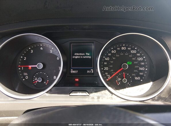 3VV2B7AX7JM057822 2018 VOLKSWAGEN TIGUAN Blue უკანა სავარძლების ხედი