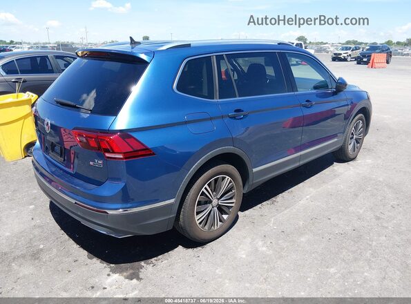 3VV2B7AX7JM057822 2018 VOLKSWAGEN TIGUAN Blue უკანა მარჯვენა