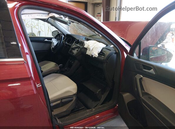 3VV2B7AX7KM047101 2019 VOLKSWAGEN TIGUAN Maroon წინა სალონის ხედი