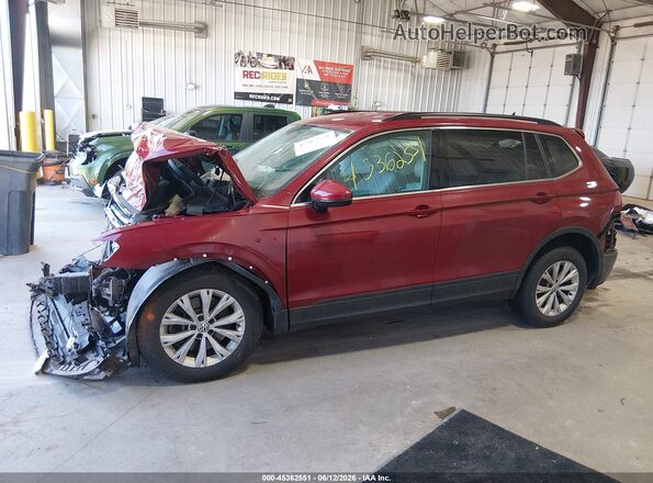 3VV2B7AX7KM047101 2019 VOLKSWAGEN TIGUAN Maroon უკანა სალონის ხედი