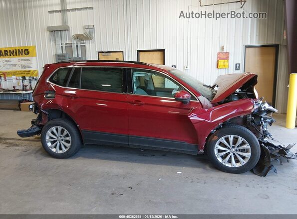 3VV2B7AX7KM047101 2019 VOLKSWAGEN TIGUAN Maroon ხელსაწყოთა პანელის ხედი