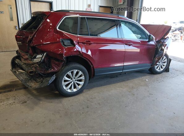 3VV2B7AX7KM047101 2019 VOLKSWAGEN TIGUAN Maroon უკანა მარჯვენა
