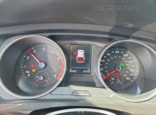 3VV2B7AX7LM002449 2020 VOLKSWAGEN TIGUAN White Instrument cluster view