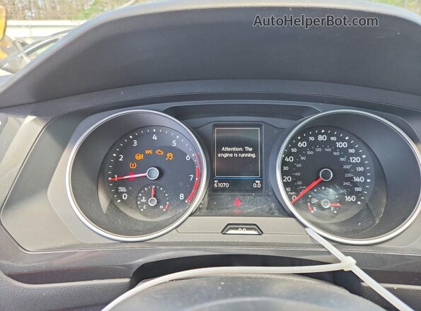 3VV2B7AX7MM014117 2021 VOLKSWAGEN TIGUAN Серебряный Вид щитка приборов