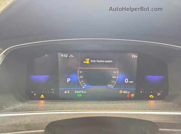 3VV2B7AX7NM126711 2022 VOLKSWAGEN TIGUAN White Instrument cluster view