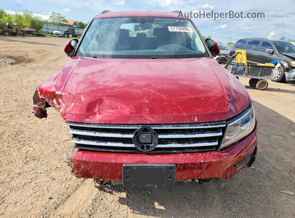 3VV2B7AX8JM180352 2018 VOLKSWAGEN TIGUAN Maroon 