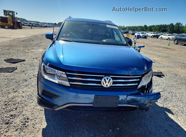 3VV2B7AX8KM006993 2019 VOLKSWAGEN TIGUAN Blue Widok z przodu